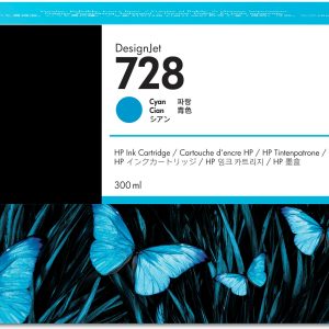 HP Cartucho de tinta DesignJet 728 cian de 300 ml