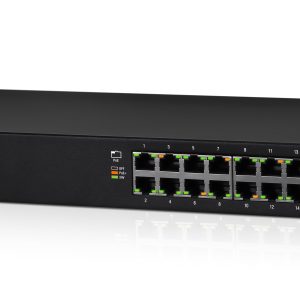 Ubiquiti ES-16-150W dispositivo de redes Gestionado L2/L3 Gigabit Ethernet (10/100/1000) Energía sobre Ethernet (PoE) Negro