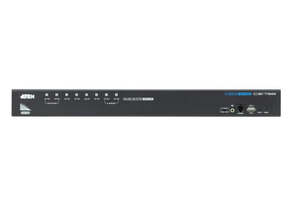 ATEN CS1798 interruptor KVM Montaje en rack Negro - Imagen 2