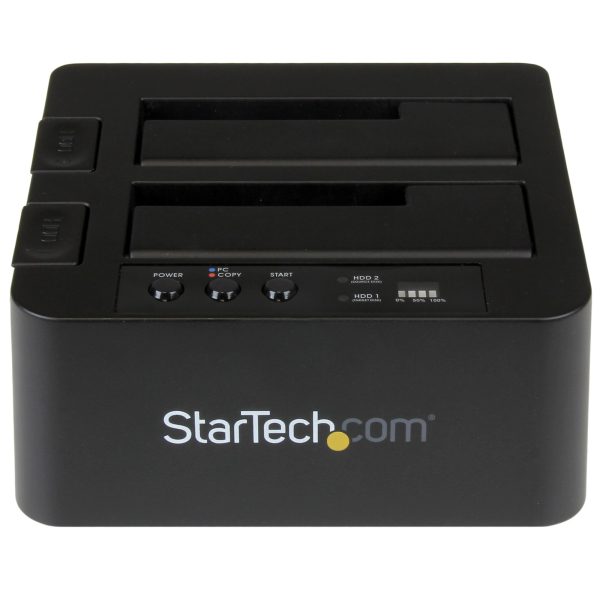 StarTech.com Duplicador Clonador Autónomo de Discos Duros o SSD SATA - Copiador de 2 Bahías - Base de Acoplamiento USB 3.1 (10Gbps) a Unidades SATA III de 2.5 o 3.5 Pulgadas - Imagen 2