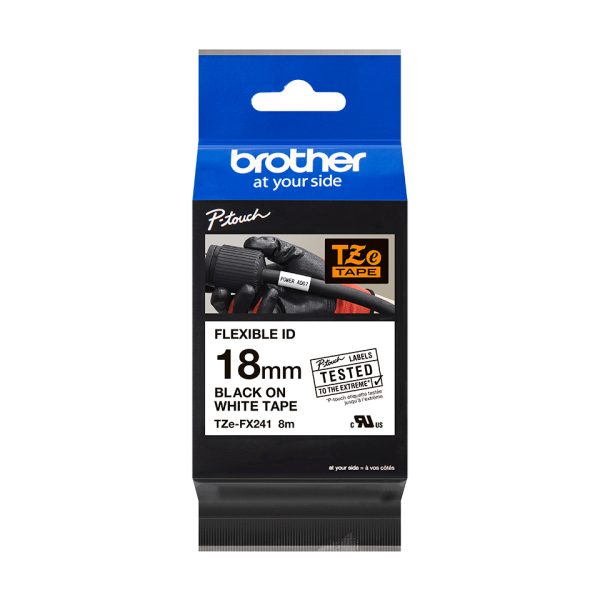 Brother TZE-FX241 cinta para impresora de etiquetas Negro sobre blanco TZ - Imagen 3