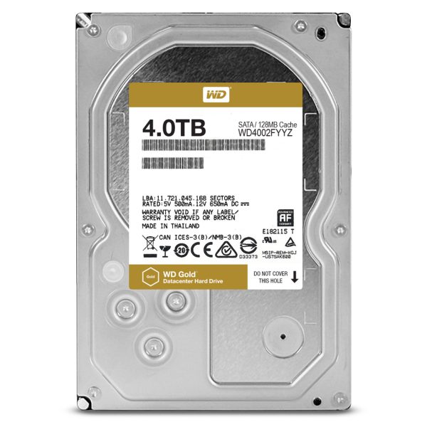 Western Digital Gold disco duro interno 4 TB 7200 RPM 128 MB 3.5" Serial ATA III - Imagen 3