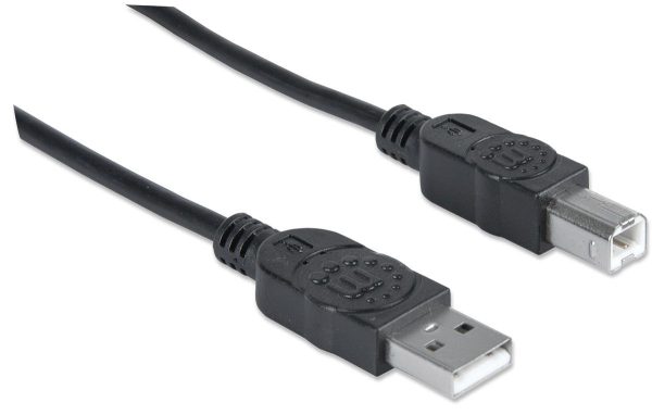 Manhattan USB A/USB B 1m cable USB USB 2.0 Negro - Imagen 2