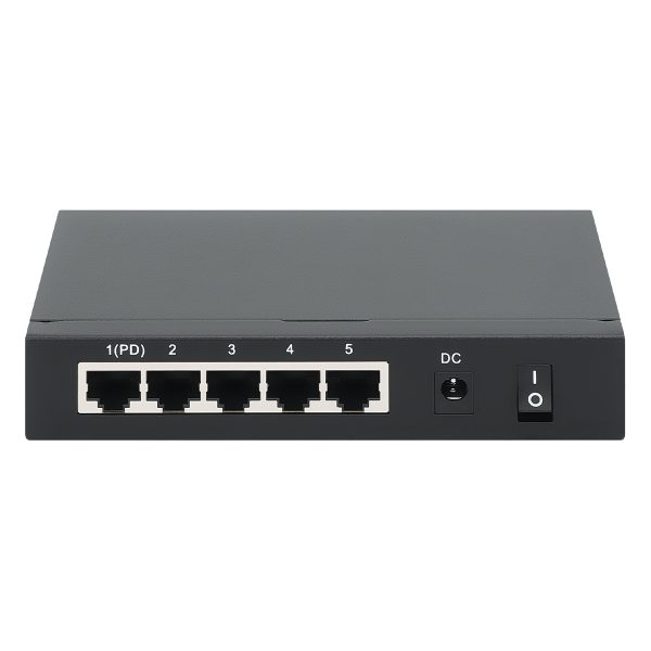 Intellinet PoE-Powered 5x Gigabit Gigabit Ethernet (10/100/1000) Energía sobre Ethernet (PoE) Negro - Imagen 3