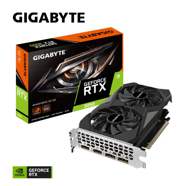 GIGABYTE GeForce RTX 3050 WINDFORCE OC 6G NVIDIA 6 GB GDDR6 - Imagen 2
