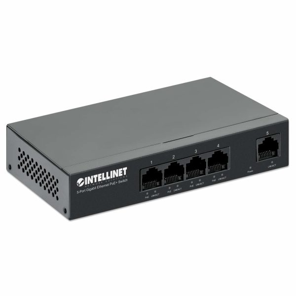 Intellinet 561792 dispositivo de redes Gigabit Ethernet (10/100/1000) Energía sobre Ethernet (PoE) Negro - Imagen 2