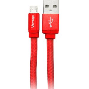 Vorago CAB-113 cable USB USB 2.0 1 m USB A Micro-USB B Rojo