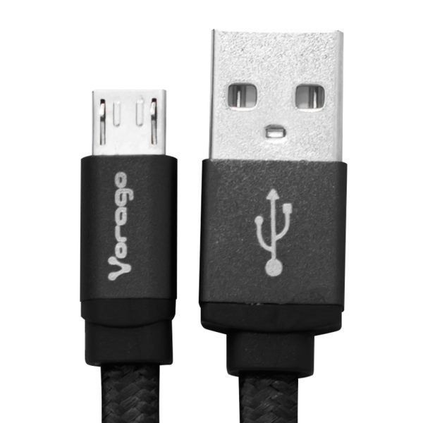Vorago CAB-113 cable USB USB 2.0 1 m USB A Micro-USB B Negro - Imagen 2