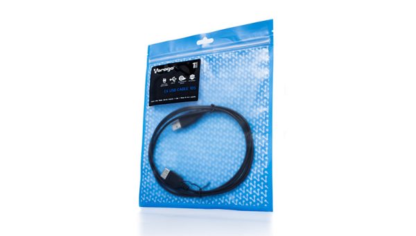Vorago CAB-105 cable USB USB 2.0 1.5 m USB A Negro - Imagen 3