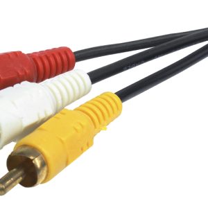 X-Case RCACA3M180 cable de audio 1.8 m 3 x RCA Negro