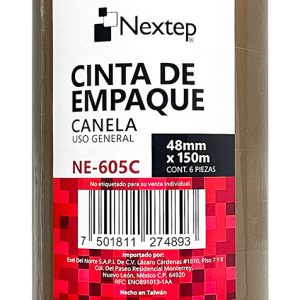 Nextep NE-605C cinta adhesiva de papelería o oficina 150 m Café 6 pieza(s)