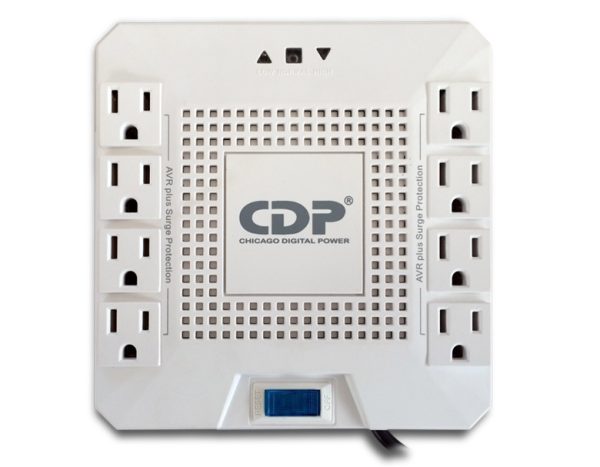 CDP R-AVR1808 regulador de voltaje 8 salidas AC 120 V Blanco - Imagen 2