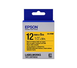 Epson LabelWorks LK etiqueta autoadhesiva Permanente Azul, Gris, Amarillo