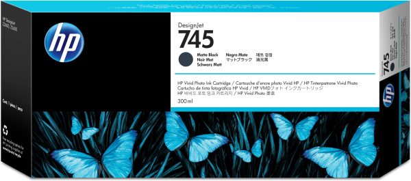 HP Cartucho de tinta DesignJet 745 negro mate de 300 ml - Imagen 4
