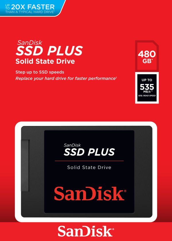SanDisk Plus 480 GB 2.5" Serial ATA III SLC - Imagen 3