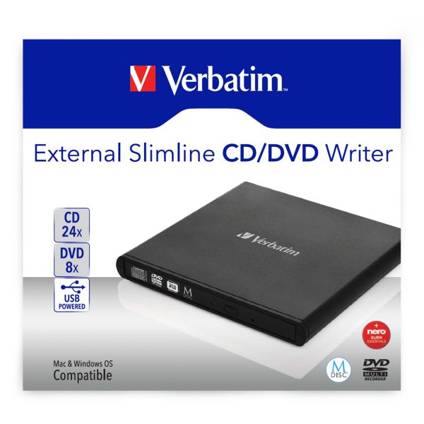 Verbatim Slimline CD/DVD unidad de disco óptico DVD-RW Negro - Imagen 4