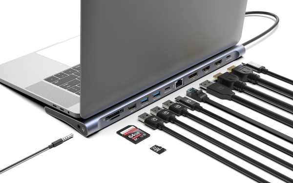 Manhattan 190305 base para portátil y replicador de puertos Alámbrico USB 3.2 Gen 1 (3.1 Gen 1) Type-C Plata - Imagen 2