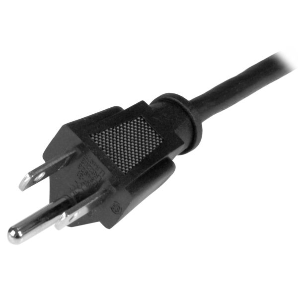 StarTech.com Cable de 1m de Alimentación de Computadora, Acodado en Ángulo Recto NEMA 5-15P a C13, 10A 125V, 18AWG, Cable de Corriente para Impresora, Computadora o Monitor, UL - Imagen 3