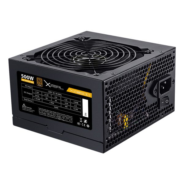 XZEAL XZPS500B unidad de fuente de alimentación 500 W 20+4 pin ATX ATX Negro - Imagen 2