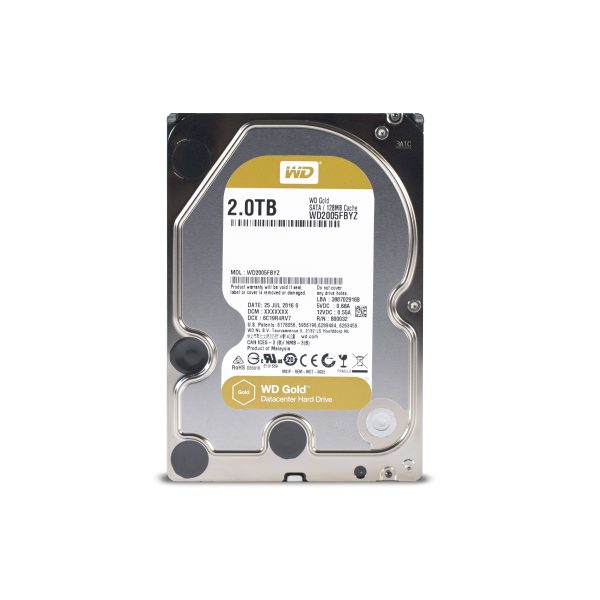 Western Digital Gold disco duro interno 2 TB 7200 RPM 128 MB 3.5" Serial ATA III - Imagen 3