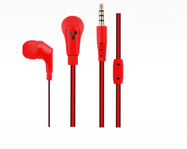 Vorago EP-103 Auriculares Alámbrico Intra auditivo Llamadas/Música Rojo - Imagen 2