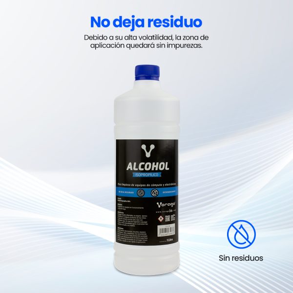 Vorago Alcohol Isopropílico limpiador de contacto 1000 ml - Imagen 4