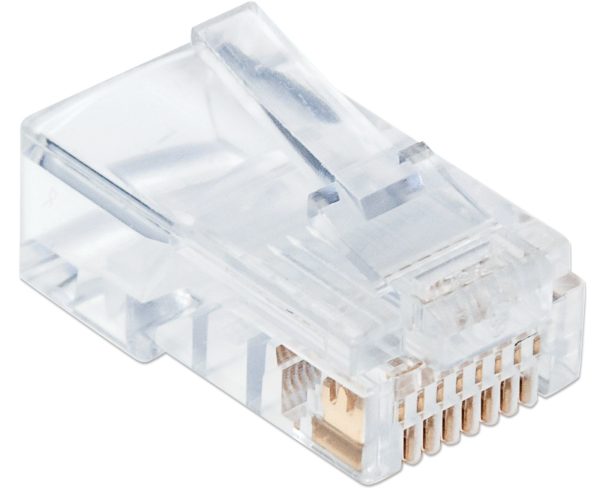 Intellinet PLUG RJ45 CAT5E SOLIDO UTP BOTE 100 PZAS ORO 50-MICRAS PRO - Imagen 2