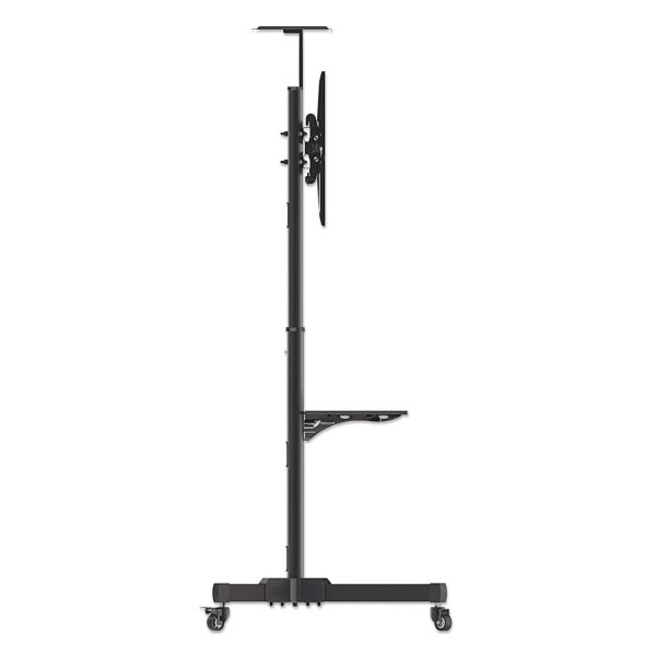 Manhattan Soporte para TV, de piso, tipo carrito, de acero, con inclinación, pantallas planas de 37" a 70" de máximo 50 kg - Imagen 4