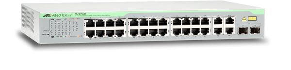 Allied Telesis AT-FS750/28-10 dispositivo de redes Gestionado Fast Ethernet (10/100) 1U Gris
