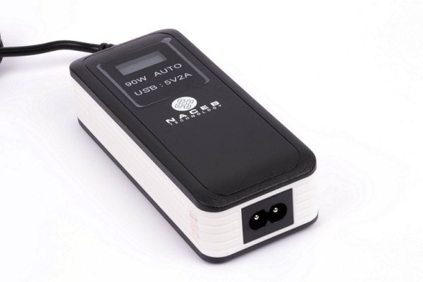 Naceb Technology NA-013 adaptador e inversor de corriente Auto 90 W Negro, Blanco - Imagen 4