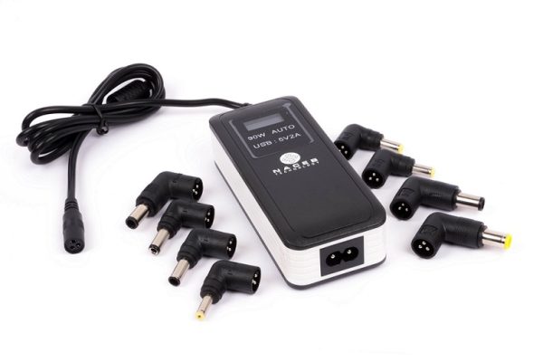 Naceb Technology NA-013 adaptador e inversor de corriente Auto 90 W Negro, Blanco - Imagen 3