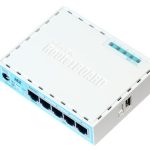 Mikrotik RB750GR3 enrutador Gigabit Ethernet Turquesa, Blanco