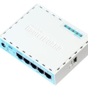 Mikrotik RB750GR3 enrutador Gigabit Ethernet Turquesa, Blanco