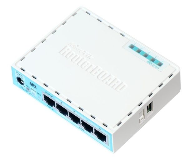 Mikrotik RB750GR3 enrutador Gigabit Ethernet Turquesa, Blanco