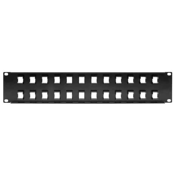 Tripp Lite N062-024-KJ Panel de Conexiones sin Blindaje RJ45 Keystone / Multimedia de 24 Puertos de 2U Para Instalación en Rack, Ethernet RJ45, USB, HDMI, Cat5e / Cat6 - Imagen 2