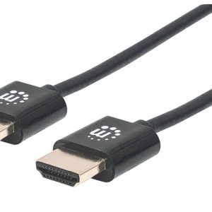 Manhattan Cable HDMI super delgado de alta velocidad con Ethernet
