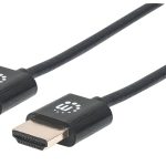 Manhattan Cable HDMI súper delgado de alta velocidad con Ethernet