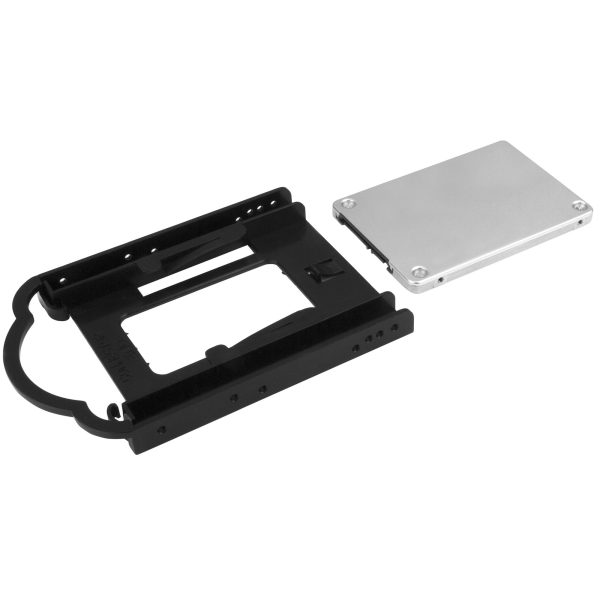 StarTech.com Bracket de Montaje para Discos Duros / SSD de 2.5" en Bahías de 3.5 Pulgadas - Instalación sin Herramientas - Bracket Adaptador de Unidad de 2.5" a Bahía de 3.5" - Imagen 4