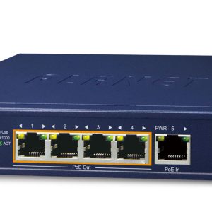 PLANET POE-E304 extensor de red Transmisor y receptor de red Azul 10, 100, 1000 Mbit/s
