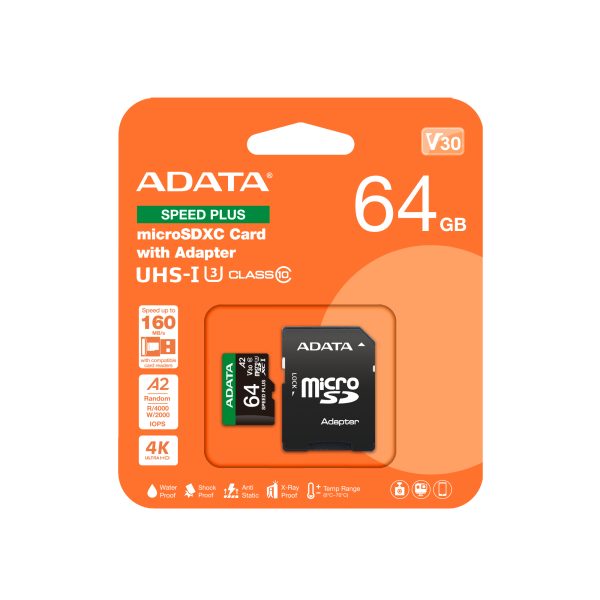 ADATA Speed Plus 64 GB MicroSDXC Clase 10 - Imagen 3