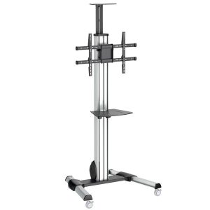 StarTech.com Carro de Transporte para Televisor de 32 a 70 Pulgadas - Carrito AV Móvil Mesa Rodante para TV VESA con Ajuste de un Toque