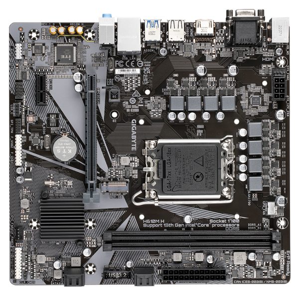 GIGABYTE H610M H placa base Intel H610 Express LGA 1700 Micro ATX - Imagen 4