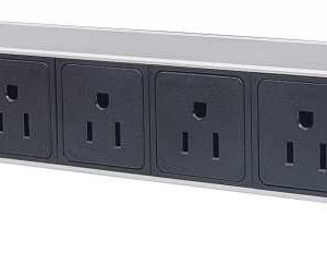Intellinet Barra multicontacto con 8 salidas para montaje en 1U de rack de 19" - Tipo EU