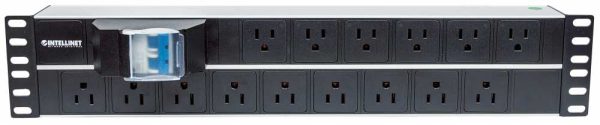 Intellinet Barra multicontactos de 15 salidas para montaje en 2U de rack de 19" - Enchufes Tipo EU (NEMA 5) - Imagen 3
