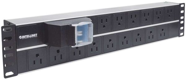 Intellinet Barra multicontactos de 15 salidas para montaje en 2U de rack de 19" - Enchufes Tipo EU (NEMA 5) - Imagen 2