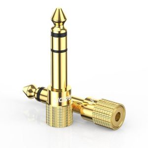 Ugreen 20503 cambiadores de género de cables 6.35mm 3,5mm Oro