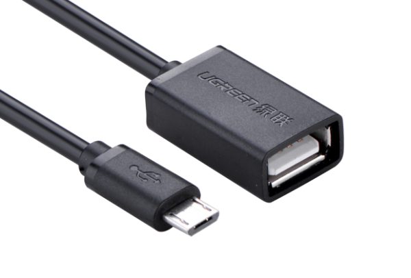Ugreen 10396 cable USB USB 2.0 0.12 m USB A Micro-USB B Negro - Imagen 2