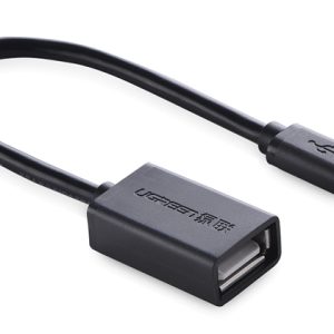 Ugreen 10396 cable USB USB 2.0 0.12 m USB A Micro-USB B Negro