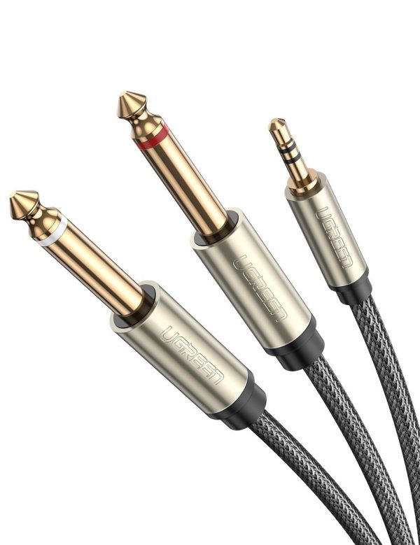 Ugreen 10619 cable de audio 5 m 3,5mm 2 x 6.35mm Negro - Imagen 2