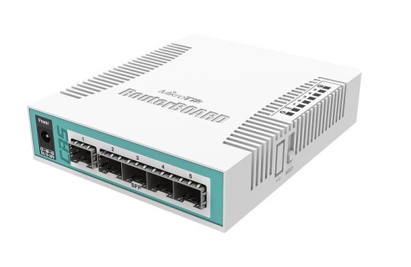 Mikrotik CRS106-1C-5S dispositivo de redes Gigabit Ethernet (10/100/1000) Energía sobre Ethernet (PoE) Blanco - Imagen 3